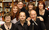 The cast from Total Theatre plus Tom of Waterstones